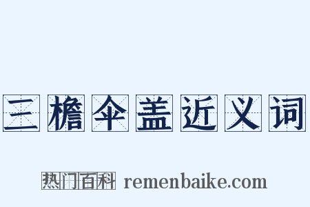 三檐伞盖近义词是什么意思的图片